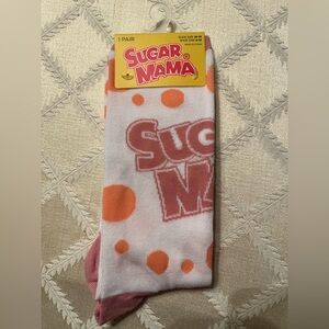 Sugar Mama Women's Polka Dot Socks - White and Pink